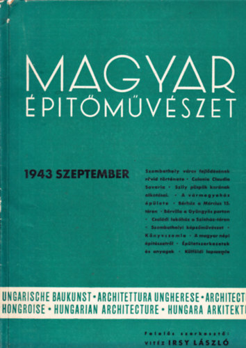 Magyar �p�t�m�v�szet 1943. szeptember