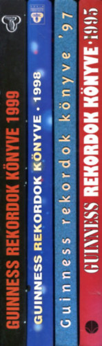 Több szerző - 4 db Guinnes rekordok könyve (1995, 1997, 1998, 1999)