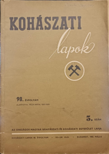 Koh�szati lapok 98. �vfolyam 5. sz�m