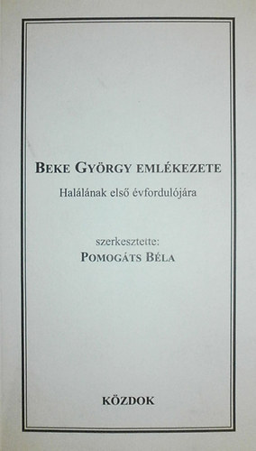 Beke Gyrgy emlkezete