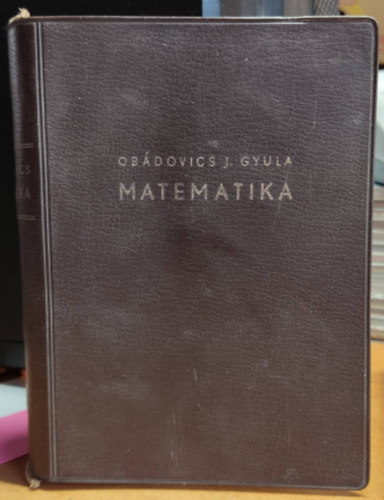 Obdovics J Gyula - Matematika