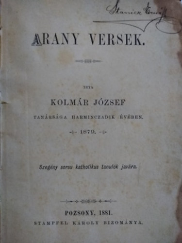 Arany versek