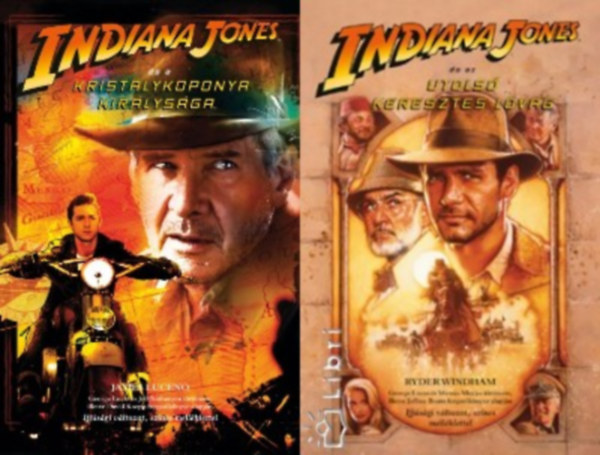 2 db Indiana Jones kötet: Indiana Jones és a kristálykoponya királysága + Indiana Jones és az utolsó kereszteslovag