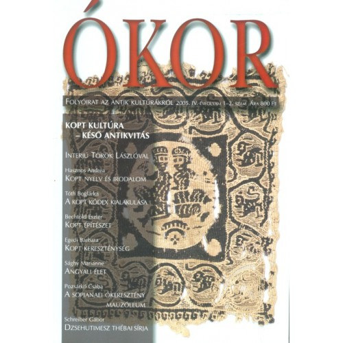 kor - Folyirat az antik kultrkrl (2005. IV.vf. 1-2. szm)