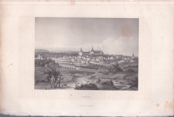 Gotha l�tk�pe - eredeti litogr�fia (metszet)