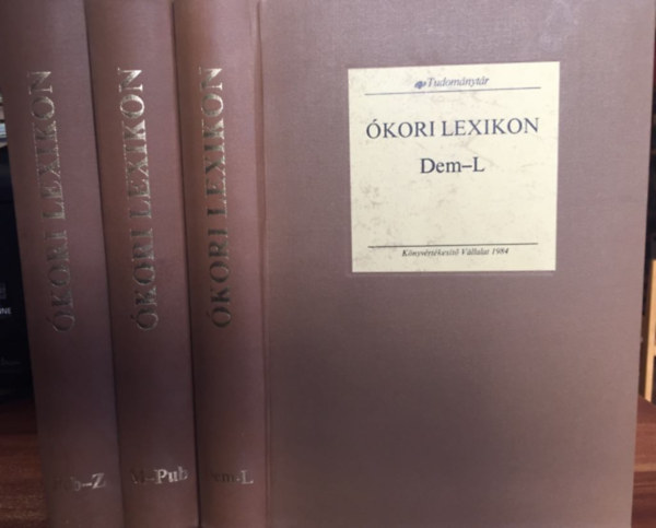 Ókori lexikon II-IV. kötet: Dem-L, M-Pub, Pub-Z