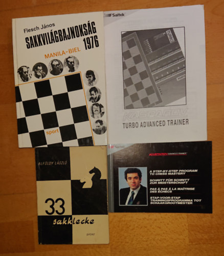 4 kiadvny a sakkrl: 33 sakklecke, Sakkvilgbajnoksg 1976, Kasparov Turbo Advanced Trainer - Step-by-Step Program & Guide