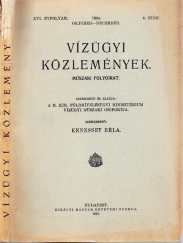 Vzgyi kzlemnyek XVI. vf. 4. szm. 1934