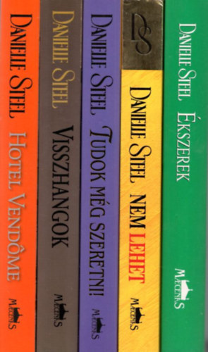 5 db Danielle Steel: kszerek + Nem lehet + Tudok mg szeretni! + Visszhangok + Hotel Vendome