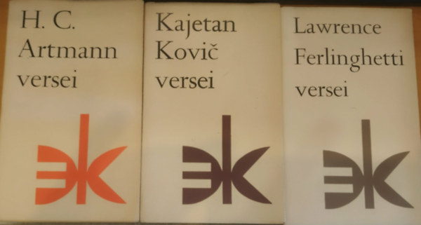 3 db verses k�tet: H. C. Artmann versei + Kajetan Kovic versei + Lawrence Ferlinghetti versei