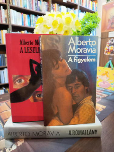 Alberto Moravia k�nyvcsomag 3 darabos K�NYVMENT� AJ�NLAT: A figyelem, A leselked�, A r�mai l�ny