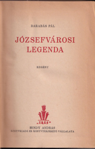 Jzsefvrosi legenda