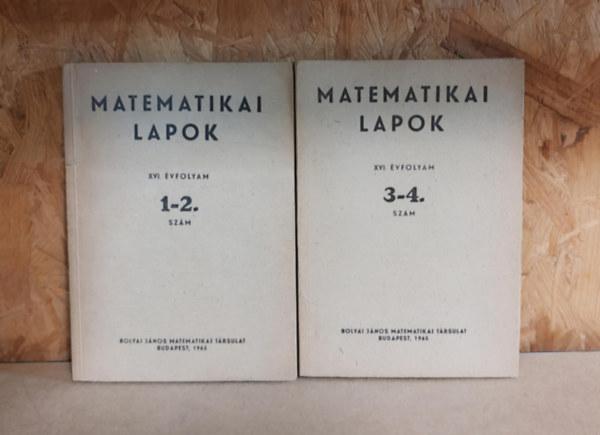 Matematikai lapok XVI. vfolyam csomag