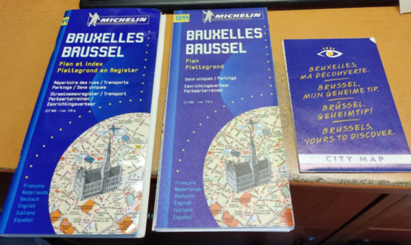 Michelin: Bruxelles, Brussel - Plan et Index 1/17500 1cm:175m