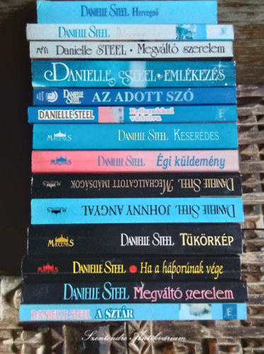 Danielle Steel knyvcsomag (14db) A sztr, Megvlt szerelem, Ha a hbornak vge, Tkrkp, Johnny angyal, Meghallgatott imdsgok, gi kldemny, Keserdes, Erszakkal vdolva, Az adott sz, Emlkezs, Megvlt szerelem, Palo