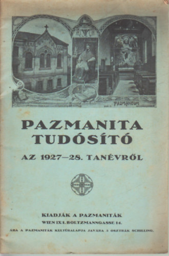 Dr. Korompai Jzsef - Pazmanita tudst az 1927-28. tanvrl