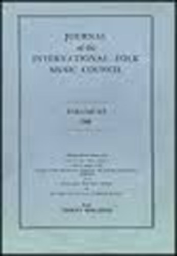 Journal of the International Folk Music Council Volume XVI. 1964