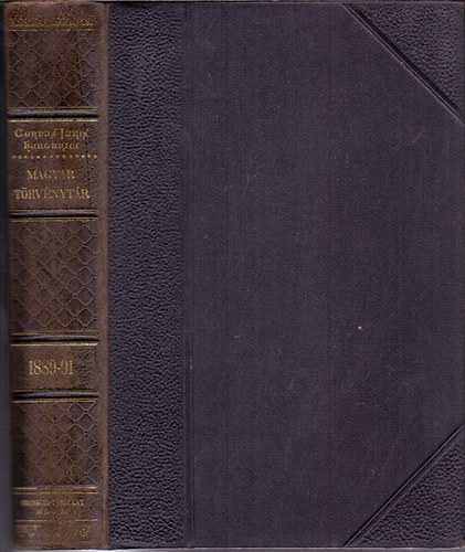 Corpus Juris Hungarici - Magyar Trvnytr - 1889-1891. vi trvnyczikkek