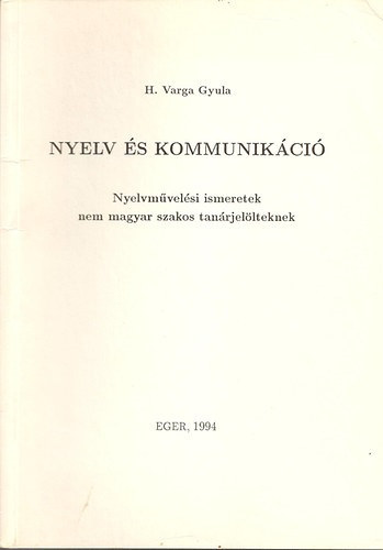 Nyelv s kommunikci