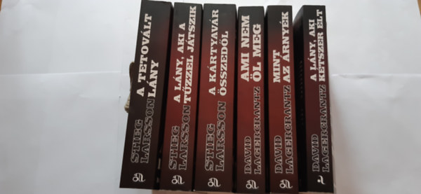 Millennium trilgia sorozat I-VI. (A tetovlt lny - A lny, aki a tzzel jtszik - A krtyavr sszedl - Ami nem l meg - Mint az rnyk - A lny, aki ktszer lt)