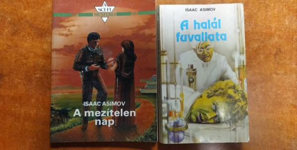 3 db Asimov k�nyv:A mez�telen nap + A hal�l fuvallata + M�sodik alap�tv�ny