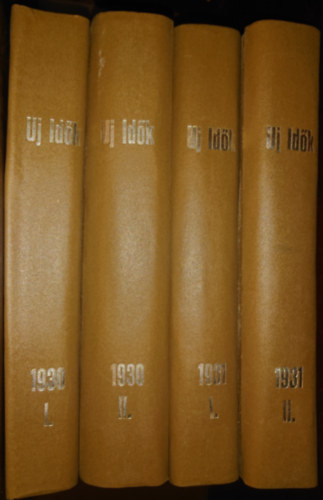 Herczeg Ferenc (szerk) - Az Új idők teljes 1930-as és 1931-es évfolyama 4 kötetbe kötve