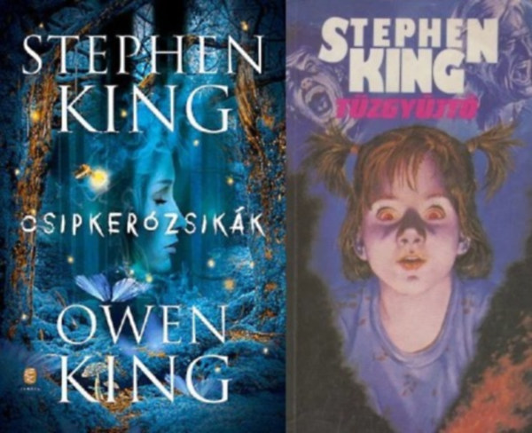 2 db Stephen King k�nyv: Csipker�zsik�k + T�zgy�jt�