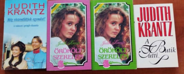 4db Judith Krantz knyv: A tutti Butik , rklt szerelem I- II,Mg viszont ltjuk egymst