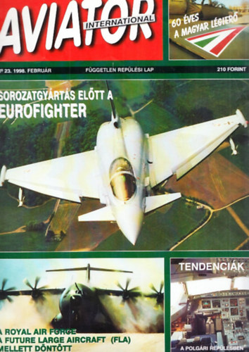 Aviator International (Fggetlen Replsi Lap) 1998-as teljes vfolyam, No. 23-27. (5 db, lapszmonknt)