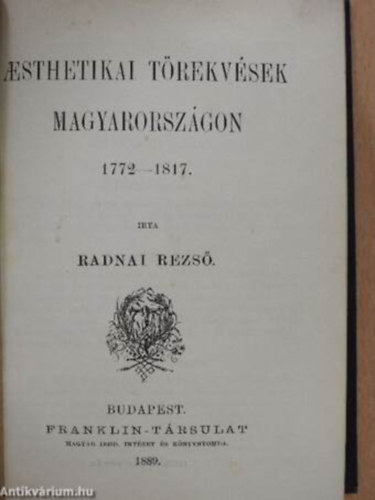 Schiller kisebb przai irataibl. Aesthetikai rtekezsek + Rousseau J.J. (Becker Flp gost.) - 2 m 1 ktetben