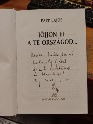 J�jj�n el a Te orsz�god