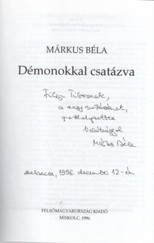 Dmonokkal csatzva - Dediklt
