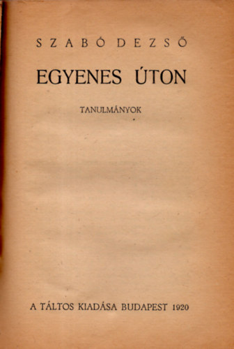 Egyenes ton