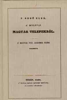 A' moldvai magyar telepekrl (reprint)