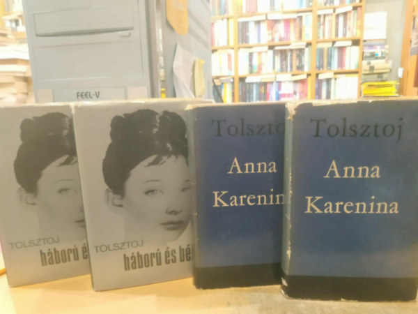 4 db Tolsztoj: Anna Karenina 1-2. + H�bor� �s b�ke 1-2.