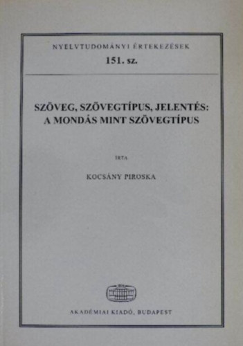 A monds mint szvegtpus