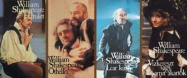 4 db Shakespeare m (BBC) : Hamlet / Othello / Lear kirly / Vzkereszt vagy amit akartok