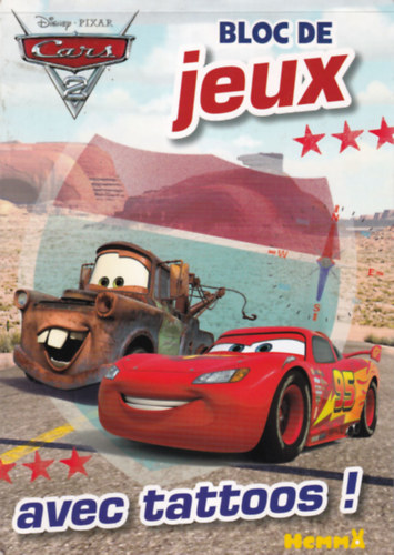 Bloc de jeux - Cars ( tattoos bloc )