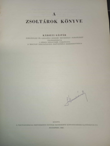 Czegl�di S�ndor K�rolyi G�sp�r  (ford.) - A zsolt�rok k�nyve