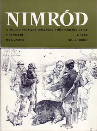 Nimrd - Vadszati s vadgazdlkodsi folyirat (V. vf. 1. szm - 1973. janur)