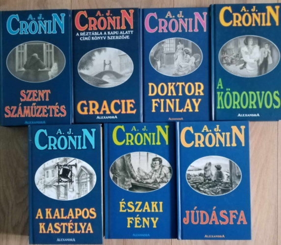 A. J. Cronin knyvcsomag (7db)  Szent szmzets / Gracie / Doktor Finlay / A krorvos / A Kalapos kastlya / szaki fny / Jdsfa