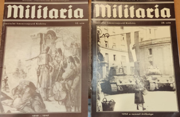 2 db Militaria Trtnelmi Ismeretterjeszt kiadvny (szrvnyszmok)