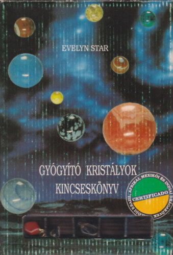 Evelyn Star - Gyógyító kristályok kincseskönyv (dobozban, három darab kristály medállal)