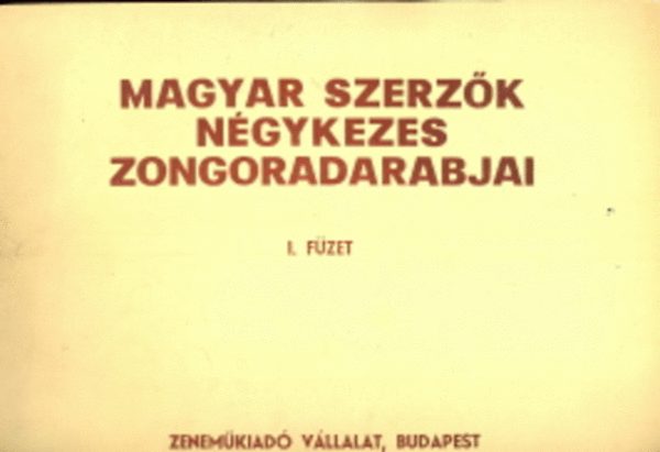 Magyar szerz�k n�gykezes zongoradarabjai