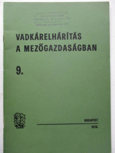 Vadkrelhrts a mezgazdasgban 9.