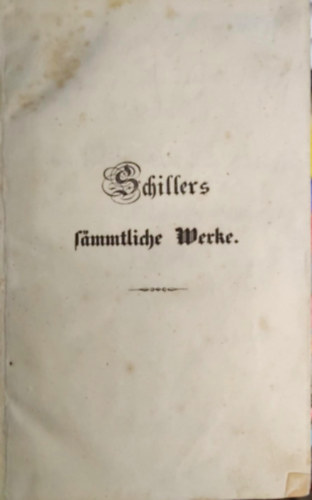 Schiller - Sammtliche Werke - Siebenter band