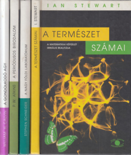 4 db. Vilg-Egyetem ktet (A termszet szmai + A nagy Fldi laboratrium + A peridusos birodalom + A gondolkod agy)