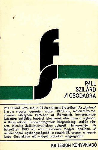 Pll Szilrd - A csodara