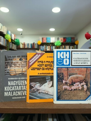 Dr. Dr. B�� Istv�n, Dr. M�rai G�za Basa J�nos-Gelei Istv�n - Dr. Sz�kely Csaba - Sert�startart�s k�nyvcsomag 3 darabos aj�nlat: Gazdas�gos sert�start�s a h�z k�r�l, Am�g a malacb�l h�zott sert�s lesz �zemben �s h�zt�jiban, Nagy�zemi kocatart�s �s malacnevel�s