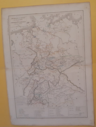 De L'Empire D'Allemagne + Conf�d�ration Germanique /Atlas g�n�ral de g�ographie, physique, politique et historique. t�rk�p/